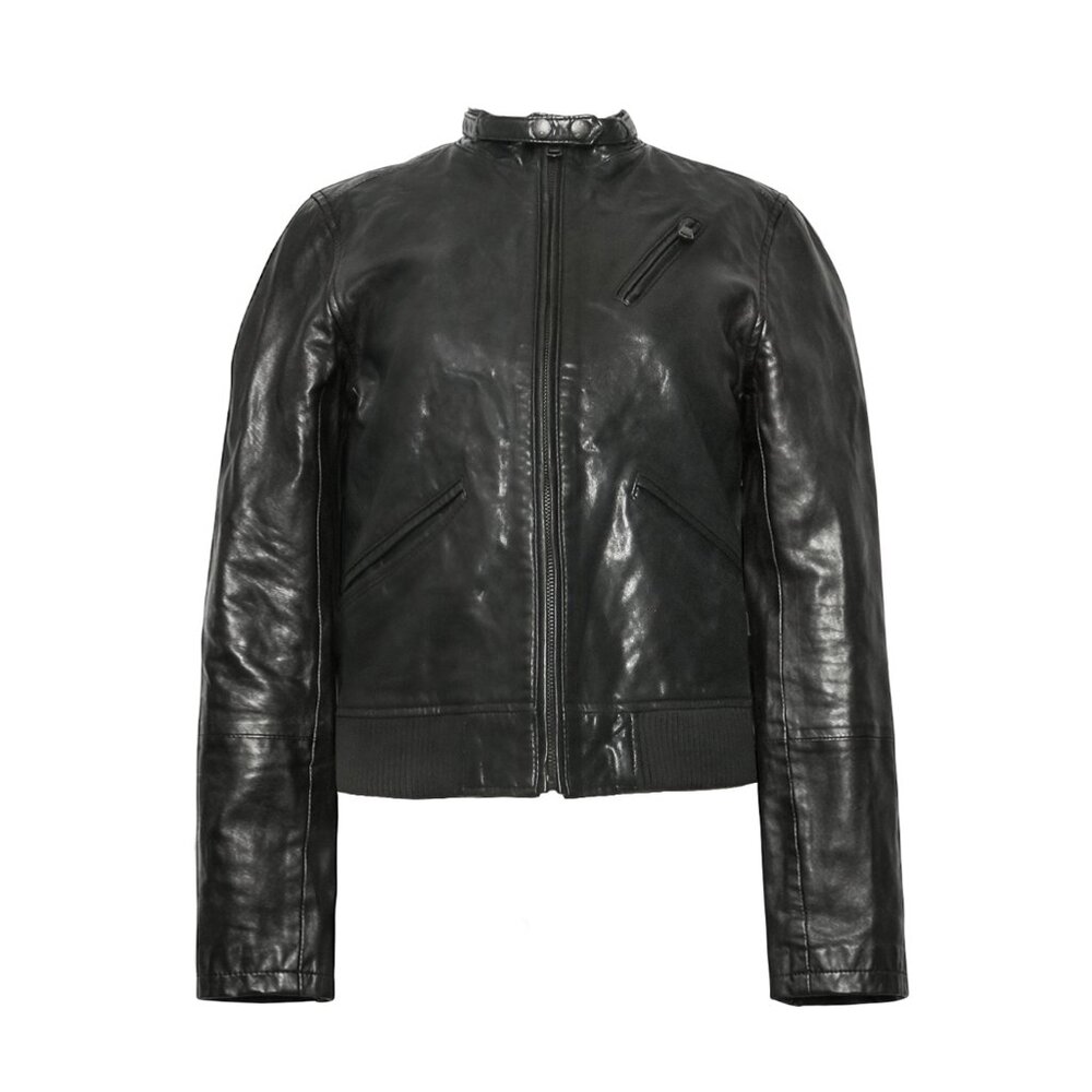 Agnès B. Leather Biker Jacket